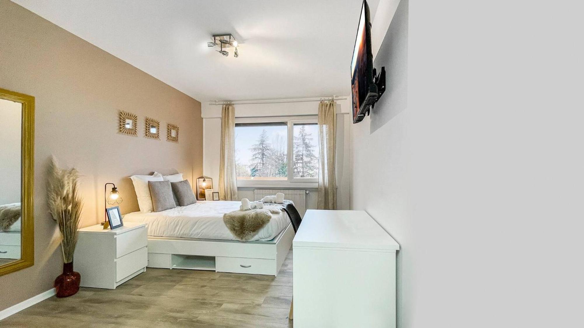 Homey La Coloc Mugi - Colocation Haut De Gamme - Chambres Privees - Balcon - Wifi Et Netflix - Proche Transports Commun Annemasse Eksteriør bilde