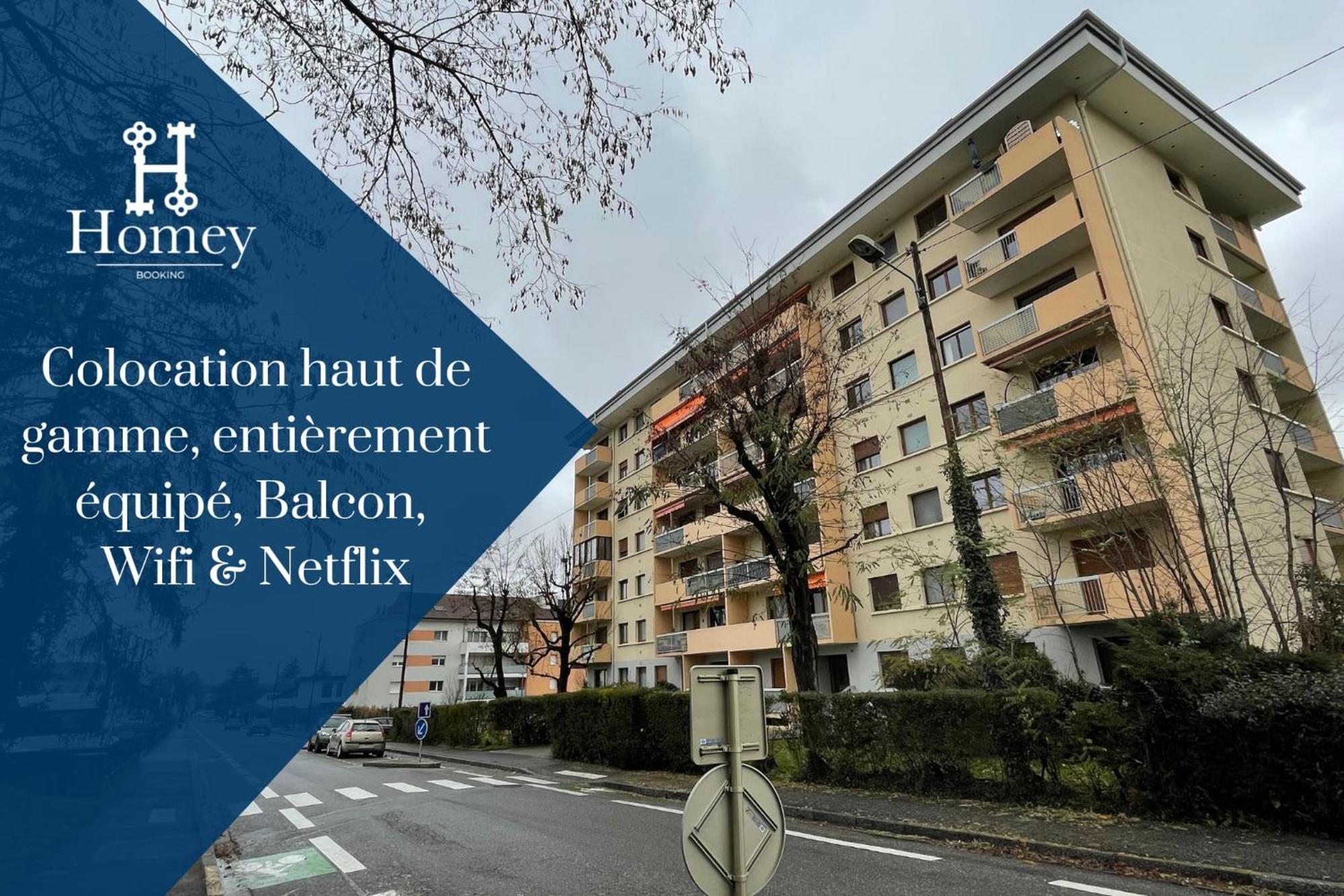 Homey La Coloc Mugi - Colocation Haut De Gamme - Chambres Privees - Balcon - Wifi Et Netflix - Proche Transports Commun Annemasse Eksteriør bilde
